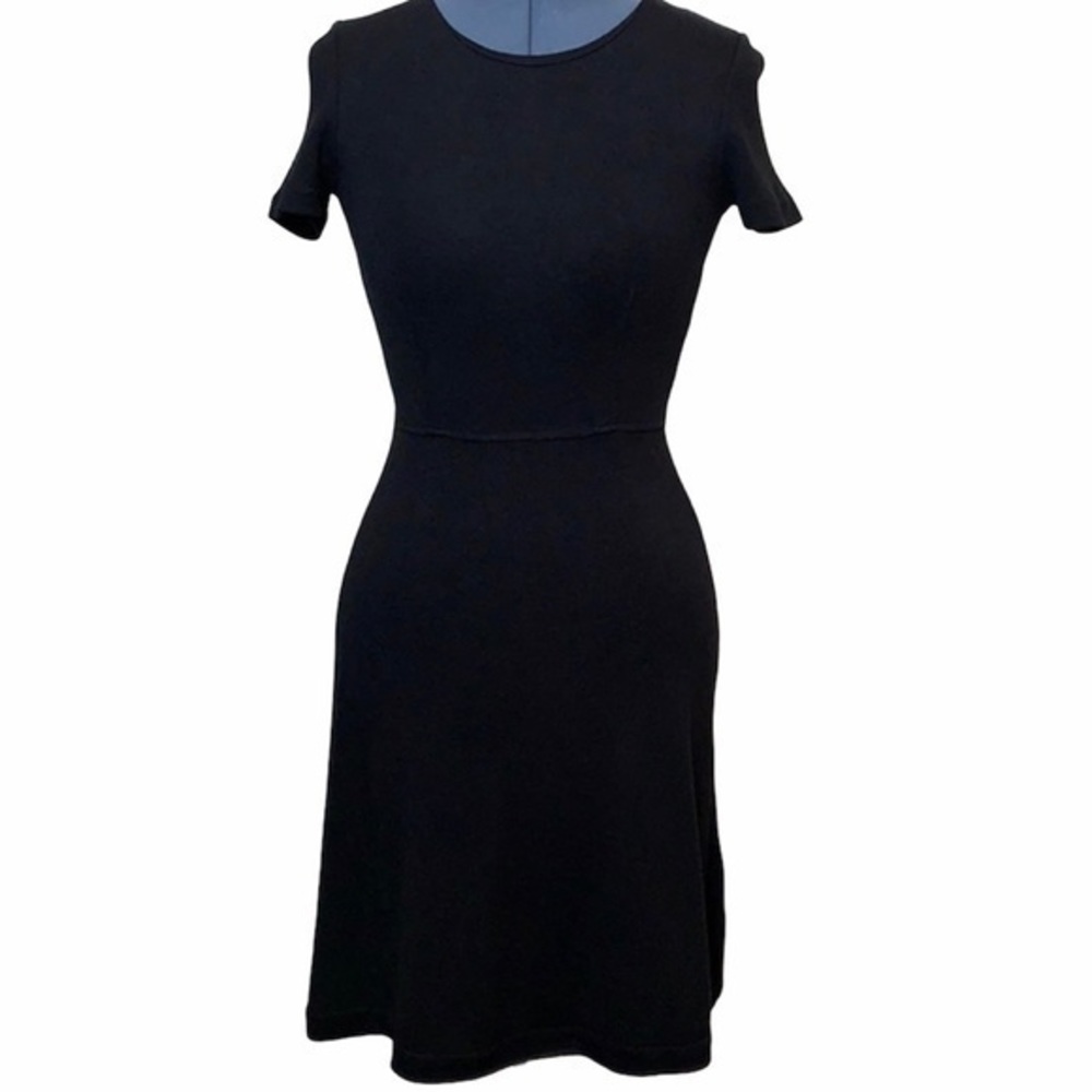 Madewell Black Short Sleeve Dress Size S - Picture 1 of 5